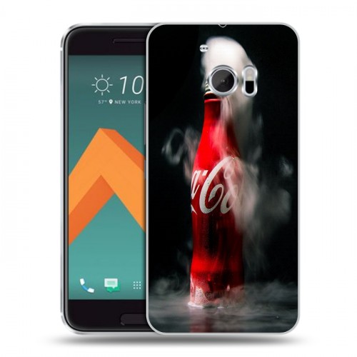Дизайнерский пластиковый чехол для HTC 10 Coca-cola