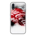 Дизайнерский силиконовый чехол для Samsung Galaxy M01 Coca-cola