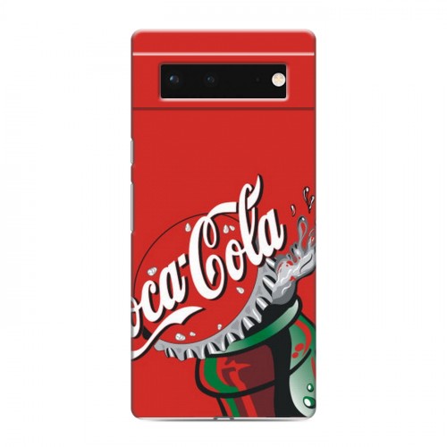 Дизайнерский пластиковый чехол для Google Pixel 6 Coca-cola