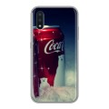 Дизайнерский силиконовый чехол для Samsung Galaxy M01 Coca-cola