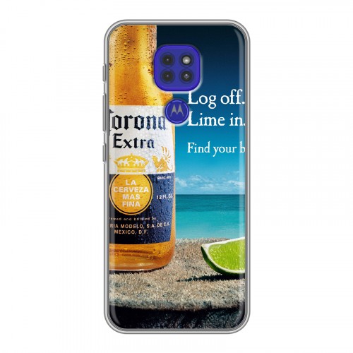 Дизайнерский силиконовый чехол для Motorola Moto G9 Play Corona