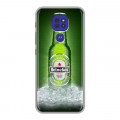 Дизайнерский силиконовый чехол для Motorola Moto G9 Play Heineken