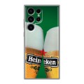 Дизайнерский силиконовый чехол для Samsung Galaxy S24 Ultra Heineken