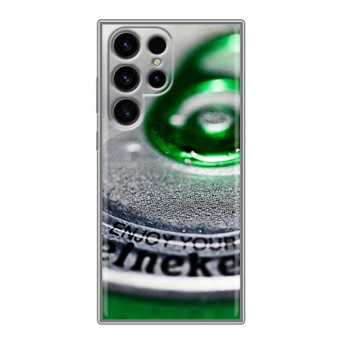 Дизайнерский силиконовый чехол для Samsung Galaxy S24 Ultra Heineken