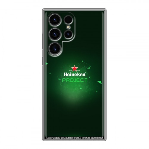Дизайнерский силиконовый чехол для Samsung Galaxy S24 Ultra Heineken