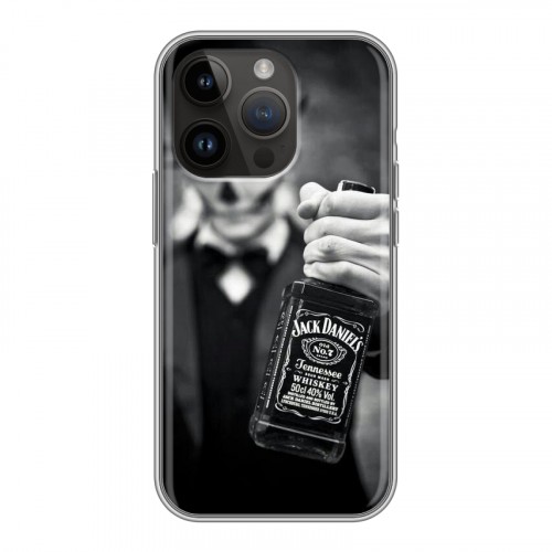 Дизайнерский силиконовый чехол для Iphone 14 Pro Jack Daniels