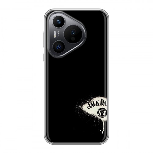 Дизайнерский силиконовый чехол для Huawei Pura 70 Jack Daniels