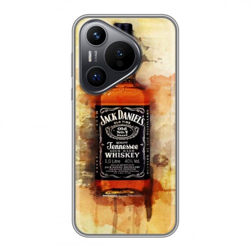 Дизайнерский силиконовый чехол для Huawei Pura 70 Jack Daniels