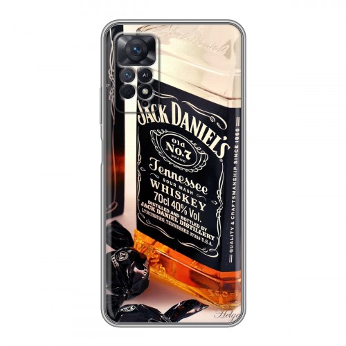 Дизайнерский силиконовый чехол для Xiaomi Redmi Note 11 Pro Jack Daniels