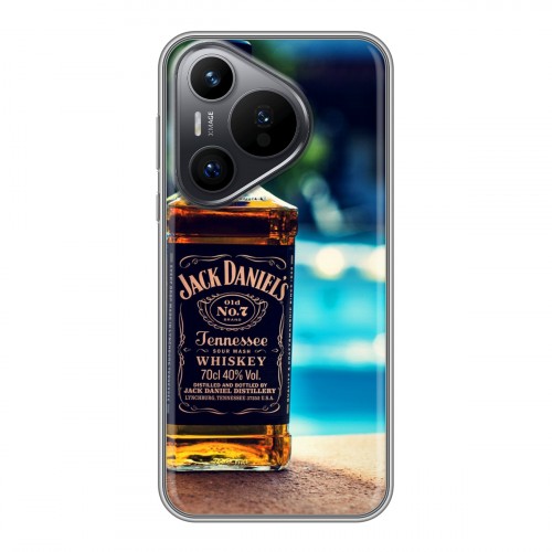 Дизайнерский силиконовый чехол для Huawei Pura 70 Jack Daniels