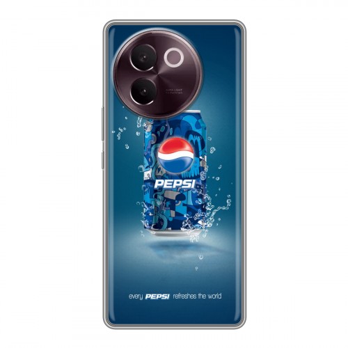 Дизайнерский силиконовый чехол для Vivo V30e Pepsi