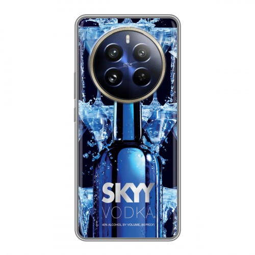 Дизайнерский силиконовый чехол для Realme 12 Pro Plus Skyy Vodka