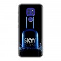 Дизайнерский силиконовый чехол для Motorola Moto G9 Play Skyy Vodka