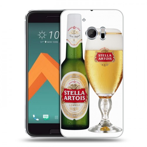 Дизайнерский пластиковый чехол для HTC 10 Stella Artois