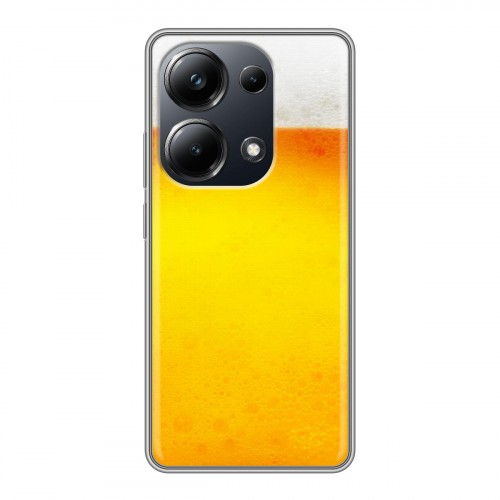 Дизайнерский силиконовый чехол для Xiaomi Poco M6 Pro 4G Пузырьки пива