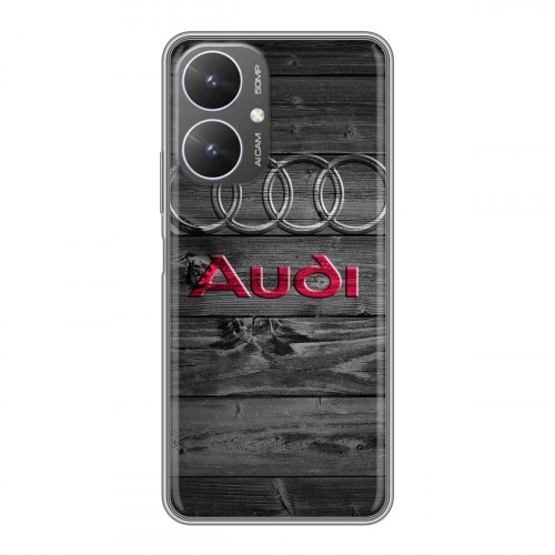 Дизайнерский силиконовый чехол для Xiaomi Poco M6 5G Audi