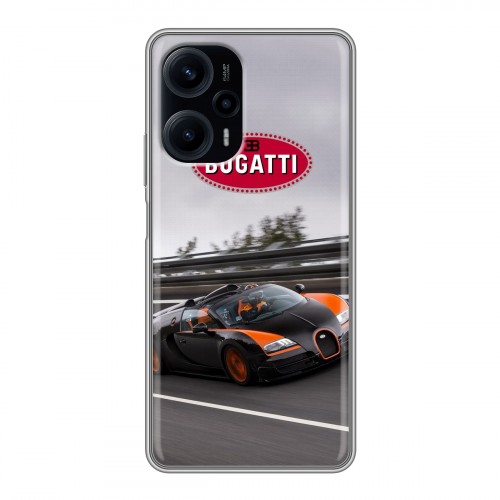 Дизайнерский силиконовый чехол для XIaomi Poco F5 Bugatti