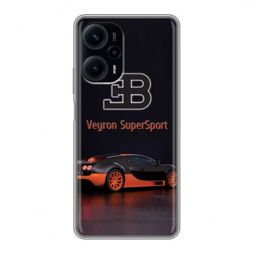 Дизайнерский силиконовый чехол для XIaomi Poco F5 Bugatti