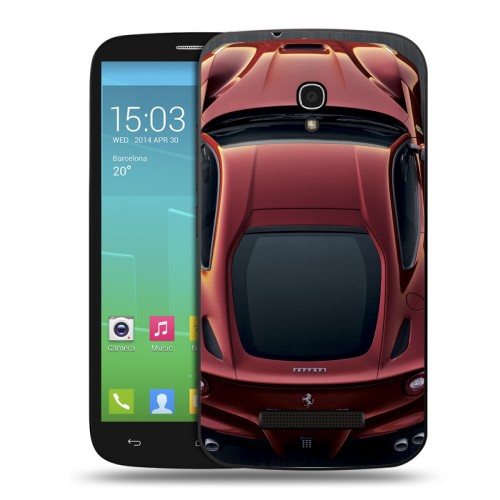 Дизайнерский пластиковый чехол для Alcatel One Touch Pop S9 Ferrari