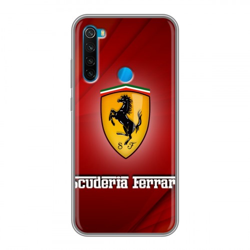 Дизайнерский силиконовый чехол для Xiaomi RedMi Note 8 Ferrari