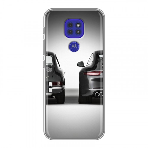 Дизайнерский силиконовый чехол для Motorola Moto G9 Play Porsche
