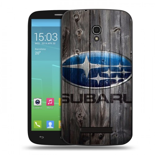 Дизайнерский пластиковый чехол для Alcatel One Touch Pop S9 Subaru