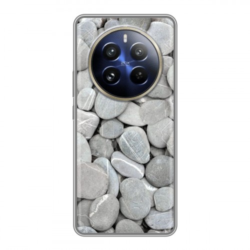 Дизайнерский силиконовый чехол для Realme 12 Pro Plus Текстура камня