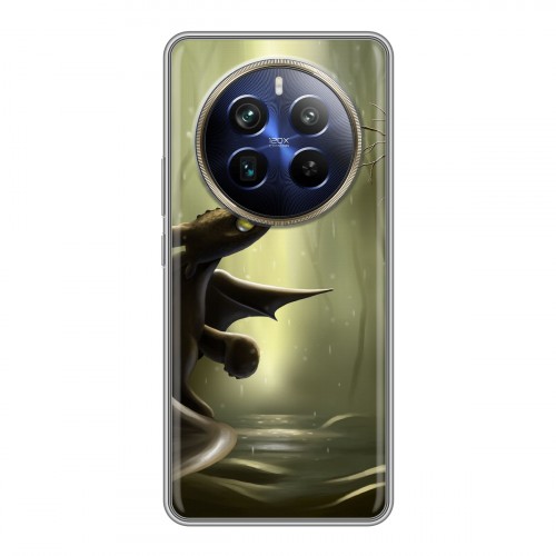 Дизайнерский силиконовый чехол для Realme 12 Plus 5G Как приручить дракона