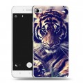 Дизайнерский пластиковый чехол для Lenovo S90 Тигры