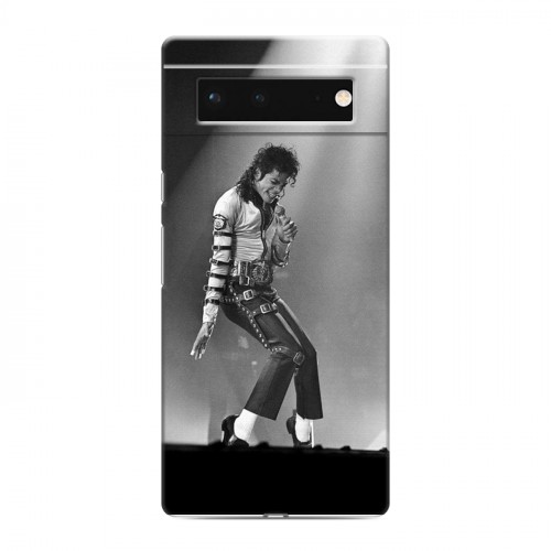 Дизайнерский силиконовый с усиленными углами чехол для Google Pixel 6 Майкл Джексон