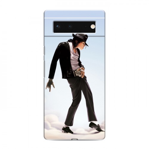 Дизайнерский силиконовый с усиленными углами чехол для Google Pixel 6 Майкл Джексон