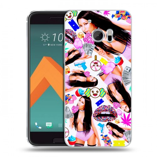 Дизайнерский пластиковый чехол для HTC 10 Ники Минаж