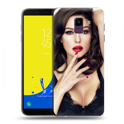Дизайнерский пластиковый чехол для Samsung Galaxy J6 Моника Белуччи