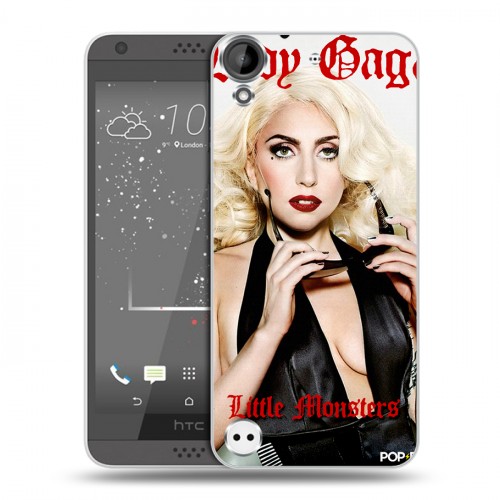 Дизайнерский пластиковый чехол для HTC Desire 530 Леди Гага