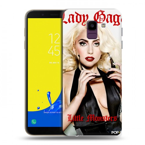 Дизайнерский пластиковый чехол для Samsung Galaxy J6 Леди Гага