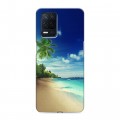 Дизайнерский силиконовый с усиленными углами чехол для Realme Narzo 30 5G Пляж