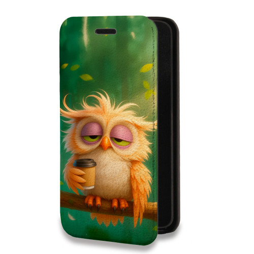 Дизайнерский горизонтальный чехол-книжка для Xiaomi RedMi 9A сова