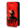 Дизайнерский горизонтальный чехол-книжка для TCL 10L человек паук spiderman