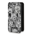 Дизайнерский горизонтальный чехол-книжка для Google Pixel 6 Ahegao Ахегао Аниме
