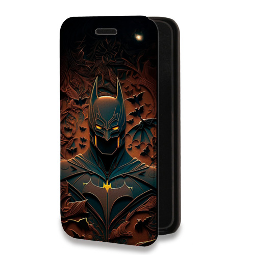 Дизайнерский горизонтальный чехол-книжка для Tecno Spark 8C Batman Бэтмен