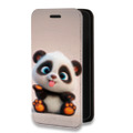Дизайнерский горизонтальный чехол-книжка для Google Pixel 6 милая панда