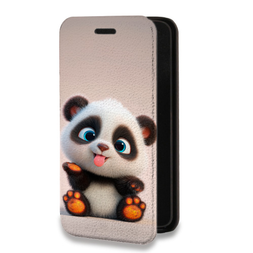 Дизайнерский горизонтальный чехол-книжка для Google Pixel 6 милая панда