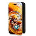 Дизайнерский горизонтальный чехол-книжка для Tecno Spark 8C Аниме Наруто Naruto
