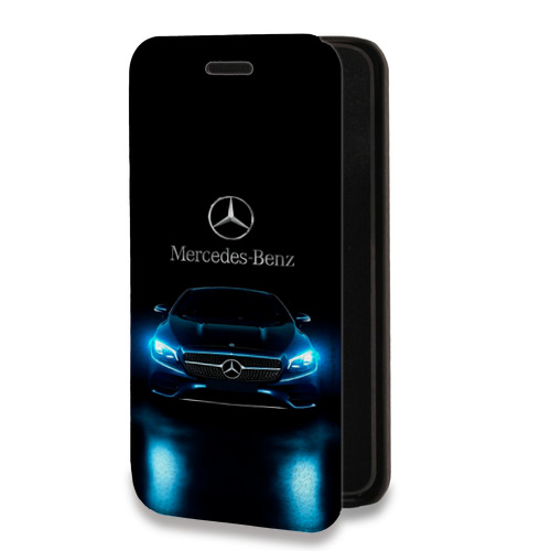Дизайнерский горизонтальный чехол-книжка для Tecno Spark 8C Mercedes Мерседес