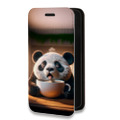 Дизайнерский горизонтальный чехол-книжка для Nokia 8 Sirocco смешная панда