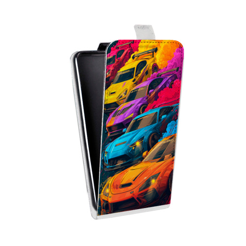 Дизайнерский вертикальный чехол-книжка для HTC Desire 601 Тачки