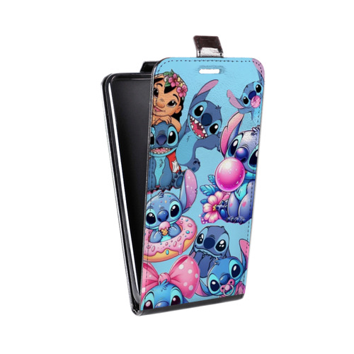 Дизайнерский вертикальный чехол-книжка для Realme 5 Лило и Стич