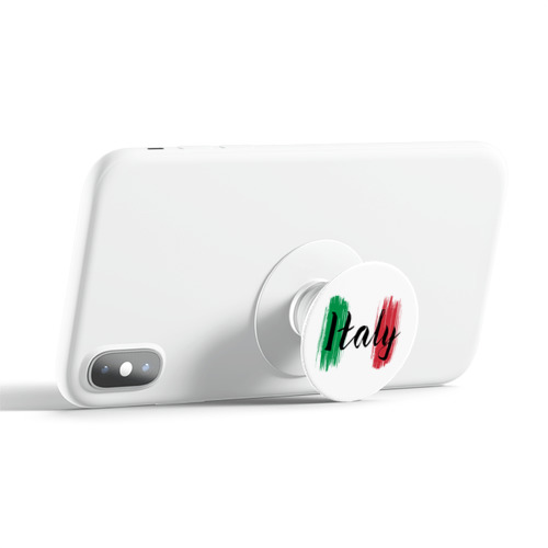 Полупрозрачный дизайнерский держатель попсокет  Флаг Италии