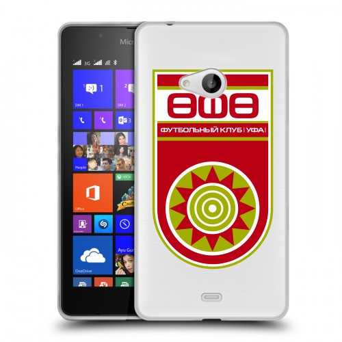 Полупрозрачный дизайнерский пластиковый чехол для Microsoft Lumia 540