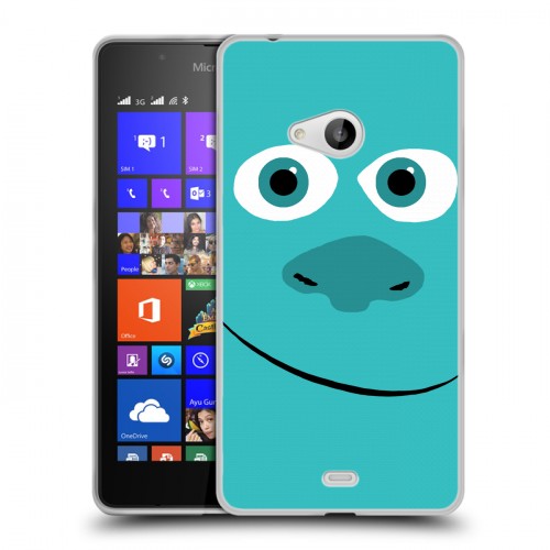 Дизайнерский пластиковый чехол для Microsoft Lumia 540 Коорпорация монстров